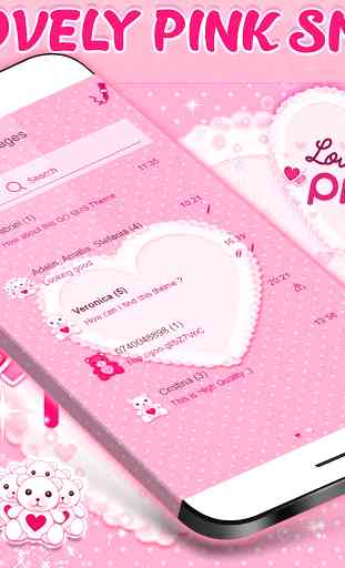 Pink SMS Themes 2