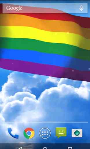 Rainbow Bandera fondo animado 1
