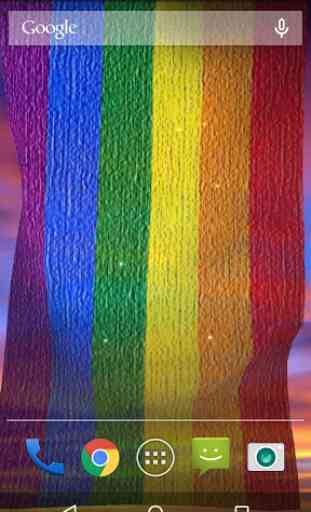 Rainbow Bandera fondo animado 3