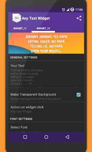 Simple Text Widget (Any Text) 2