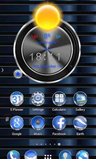 TSF Shell Launcher Theme Azure with icon pack 1