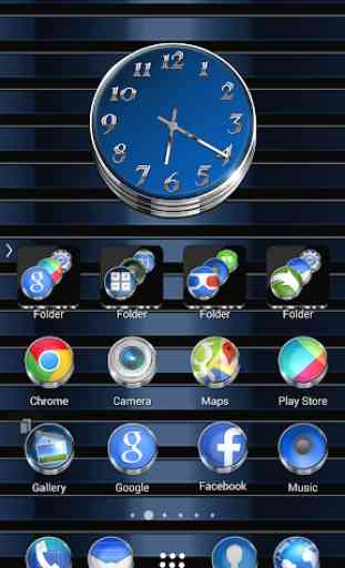 TSF Shell Launcher Theme Azure with icon pack 4