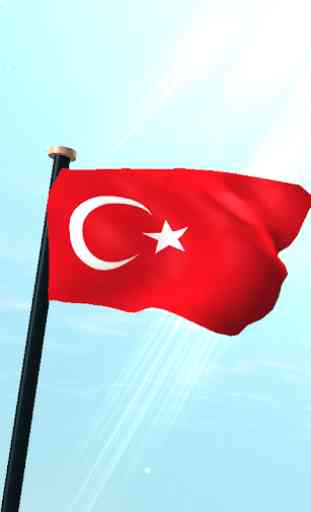 Turquía Bandera 3D Gratis 1