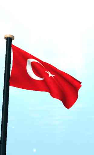 Turquía Bandera 3D Gratis 2