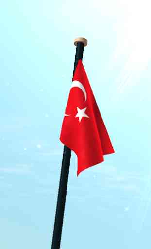 Turquía Bandera 3D Gratis 3