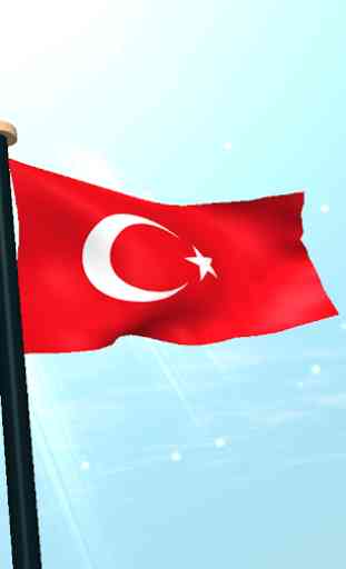 Turquía Bandera 3D Gratis 4