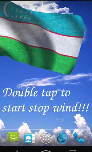 Uzbekistan Flag Live Wallpaper 1