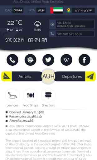 Abu Dhabi Airport (AUH) Info + Flight Tracker 1