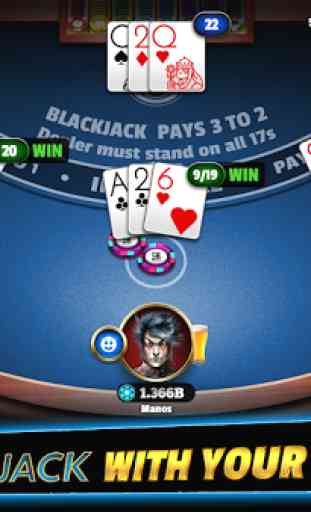BlackJack 21: Blackjack multijugador de casino 1