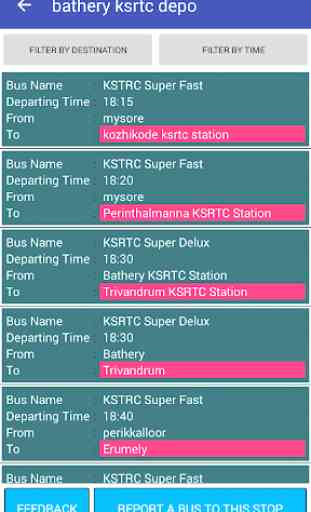 Wikibus Kerala Bus Time 2
