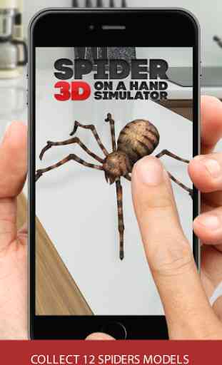3D spider on a hand simulator prank game 1
