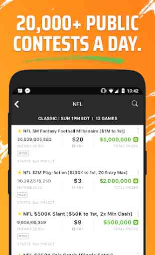 DraftKings - Daily Fantasy Football for Cash 4
