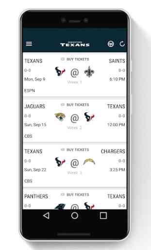 Houston Texans Mobile App 2