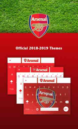 Teclado oficial del Arsenal FC 1
