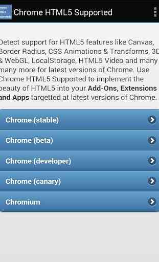 HTML5 Supported for Chrome? 1