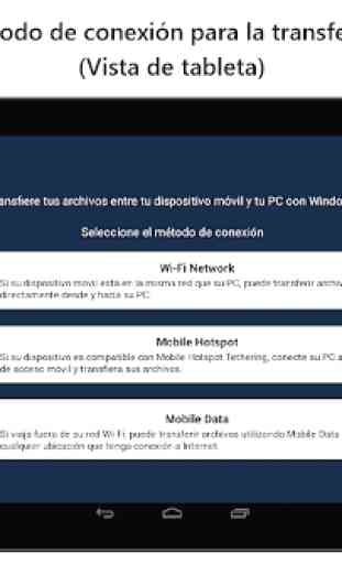 PC to Mobile Transfer -Enviar archivos Dondequiera 3