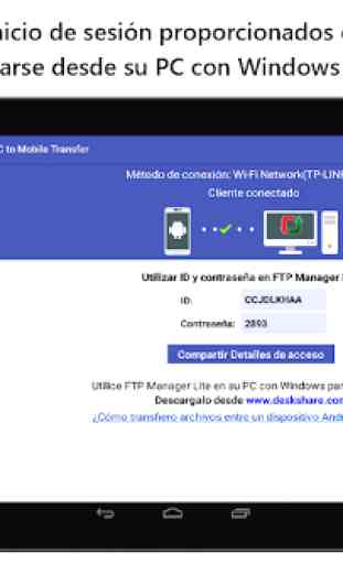 PC to Mobile Transfer -Enviar archivos Dondequiera 4