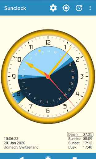 Sunclock - Astronomical World Clock 1