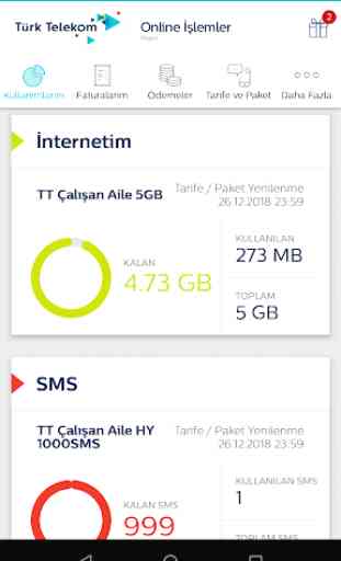 Türk Telekom Online İşlemler 2