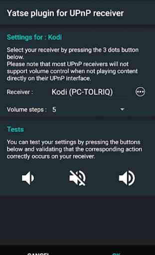 UPnP receiver plugin for Yatse 1