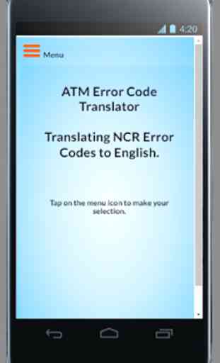 ATM Error Code Translator- NCR 1