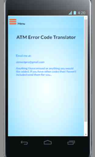 ATM Error Code Translator- NCR 3