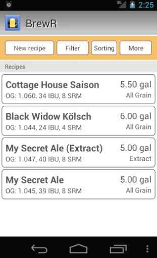 BrewR - Beer Recipe Manager 1
