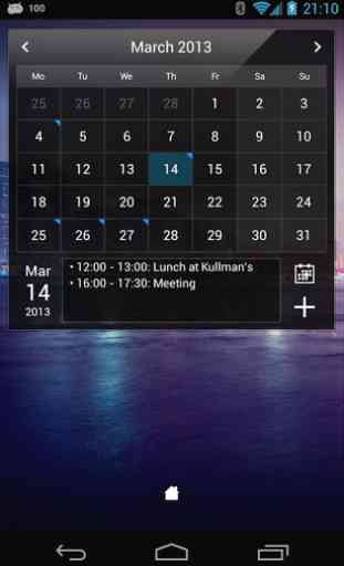 Droid Calendar Widget 2