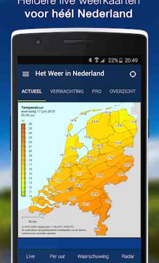 Het Weer in Nederland - Gratis verwachting, radar 2