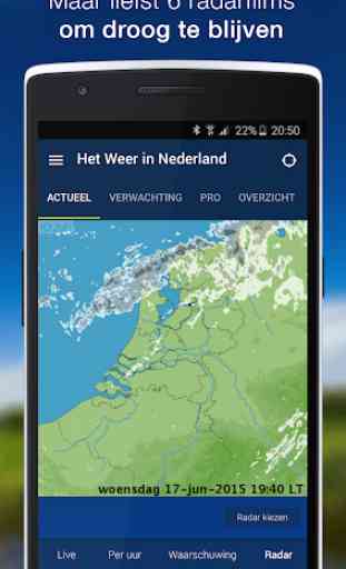 Het Weer in Nederland - Gratis verwachting, radar 4