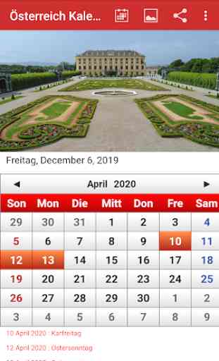 Österreich Kalender 2020 4
