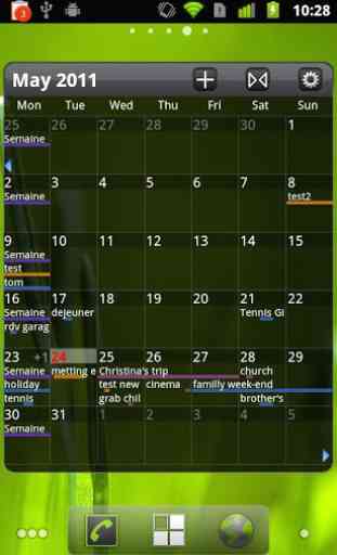 Pure Grid calendar widget 3