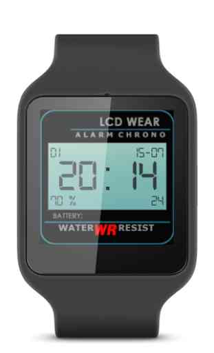 Retro LCD Wear Watchface 1