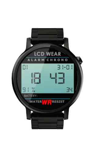 Retro LCD Wear Watchface 4