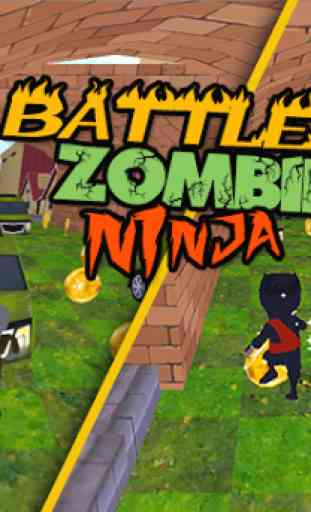 3D Zombie VS Ninja Sufers Run 2