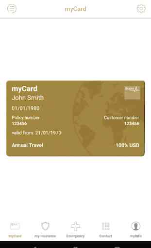 Bupa Global Travel myCard 3