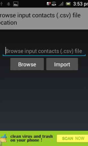 CSV Contacts Importer 2