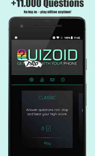 Quizoid Pro: 2019 Trivia Quiz with 5 Game Modes 1
