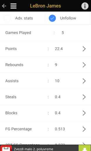 Advanced Stats App for NBA 4