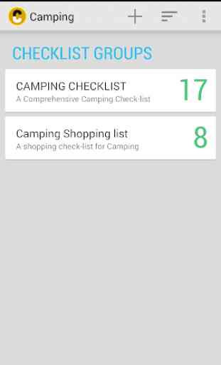 Camping Checklist 1