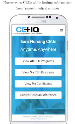 CEHQ - CE Credits for Nurses 1