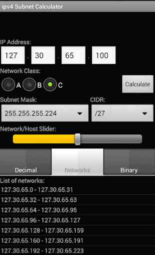 ipv4 Subnet Calculator 2