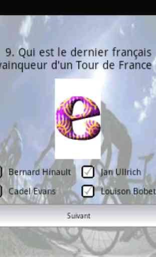 Quiz Cyclisme et Tour de France 3