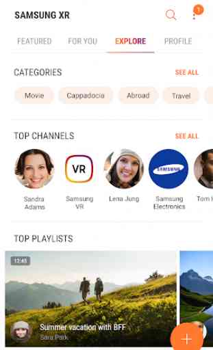 Samsung VR: vídeos VR 3