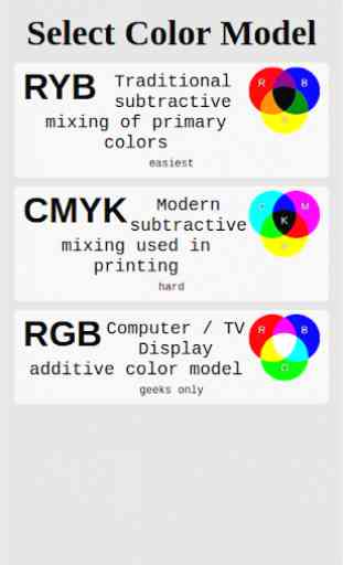 CMYK Color Mixing Game 1