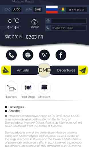 Domodedovo Moscow Airport (DME) Info + Tracker 1