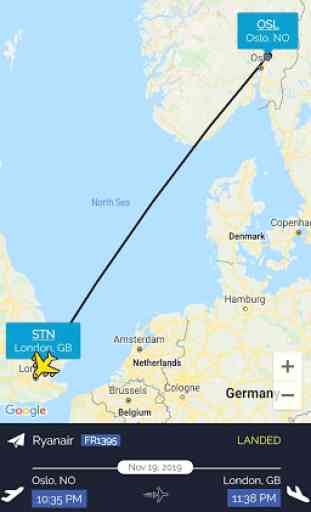London Stansted Airport (STN) Info+ Flight Tracker 3