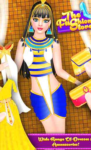 muñeca egipto - vestido y maquillaje de salón 4