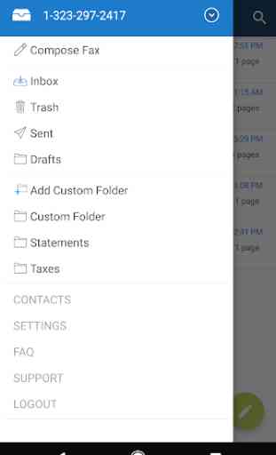 MyFax app - send fax from phone 1