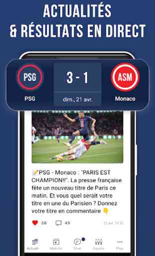 Paris Live — App de football non officiel 2
